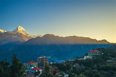 Dorf Ghorepani mit Annapurna